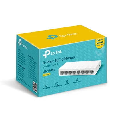 Switch 8 Portas TP-Link LS1008 10/100Mbps