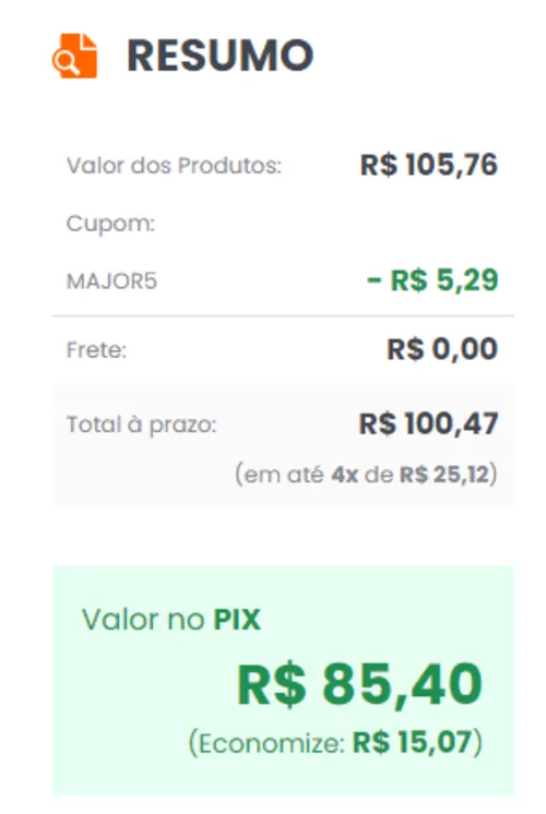 Imagem na descrição da promoção