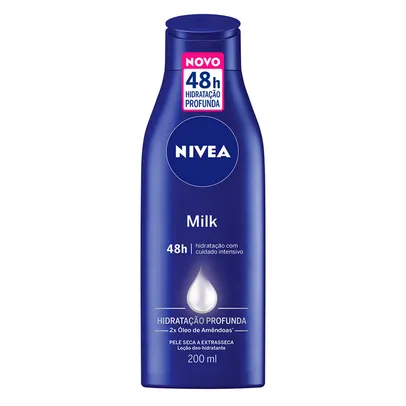 Kit Nivea Loção Body Milk Pele Extra Seca 200ml Com 2 Unidades | R$14