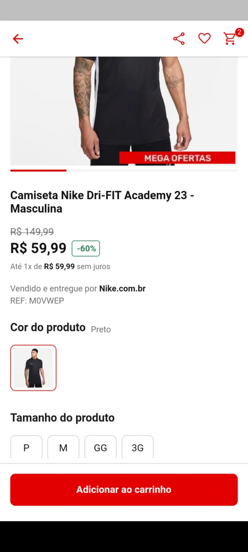 Imagem na descrição da promoção