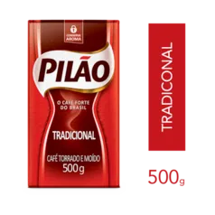 Café Pilão Torrado e Moído Tradicional Vácuo 500g