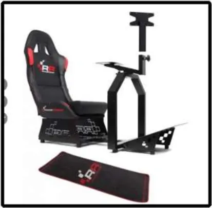 [Saraiva] Kit Raceroom Cockpit Rr 1000 + Tapete + Suporte TV  por R$ 270