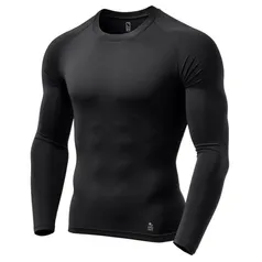 Camisa de Compressão Térmica Stigli Pro Proteção Solar FPU 50+ Manga Longa Rash Guard - Preto | R$ 54