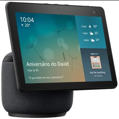 Echo Show 10 com Display HD de 10,1" e Alexa – Preta