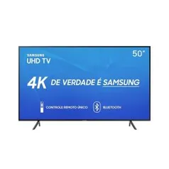 Smart TV LED 50 Polegadas Samsung 50RU7100 Ultra HD 4K | R$1.669