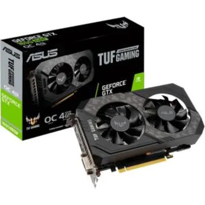 Placa de Vídeo Asus TUF Gaming GeForce GTX 1650 Super OC Dual 4GB GDDR6 128Bit TUF-GTX1650S-O4G-GAMING