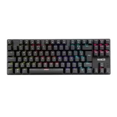 Teclado Mecanico Gamer Mancer Shade MK2, Rainbow, Switch Huano Azul, Preto, MCR-SHM2-RBW01BU