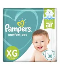 Fralda Pampers Confort Sec XG 38 unidades | R$26