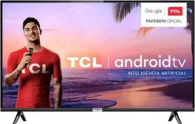 Smart TV Led 32" Tcl 32s6500 HD Android, Bluetooth, Controle Remoto com Comando de voz, Google Assistant R$1199