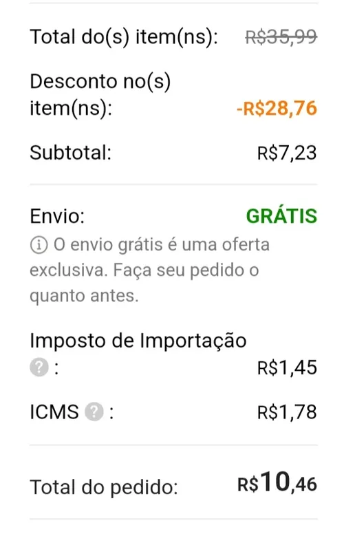 Imagem na descrição da promoção