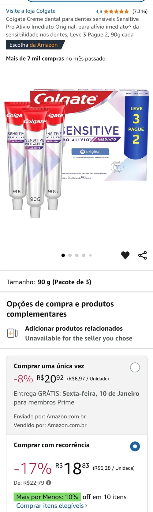 Imagem na descrição da promoção