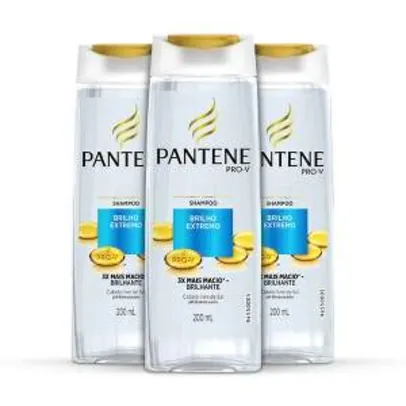 [NetFarma] Kit Pantene Shampoo Brilho Extremo (Leve 3, pague 2) - por R$19