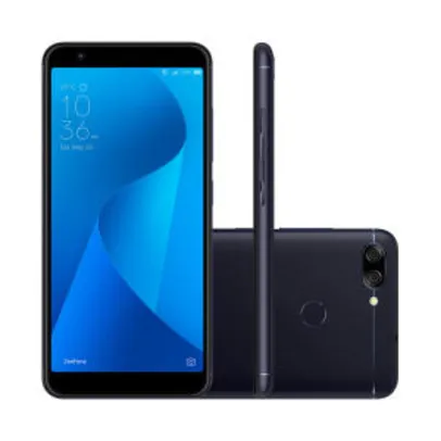 Smartphone Asus Zenfone Max Plus 32GB Preto 4G Tela 5.7" Câmera 16MP+8MP Selfie 8MP Dual Chip Android 7.0