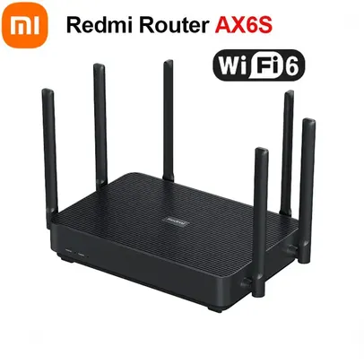 [Taxa Inclusa] Roteador Xiaomi Redmi Ax6s 3202 Mbps Mesh WiFi 6 2.4G/5GHz dupla-frequência 256MB Amplificador de Sinal Repetidor WiFi MU-Mimo 