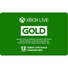 Xbox Live Gold - 12 Meses