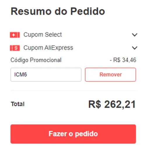 Imagem na descrição da promoção