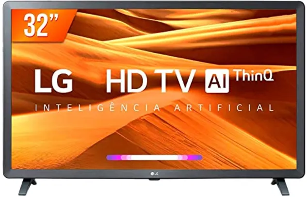 Smart TV LED 32" HD LG 32LM621CBSB.A, 3 HDMI, 2 USB, Bluetooth, Wi-Fi,