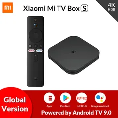 Xiaomi Mi Tv Box S 4K AndroidTV 9.0 2GB RAM 8GB ROM | R$410