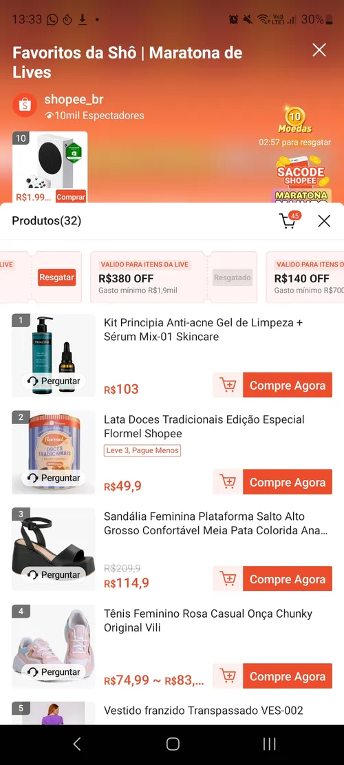 Imagem na descrição da promoção