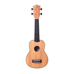 (Prime) Ukulele Soprano 21 Abs Tampo Tipo Flamed Okume Preto C/Capa Colors Series Winner