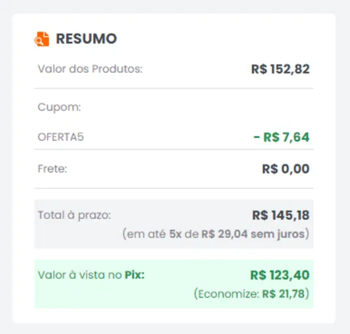 Imagem na descrição da promoção