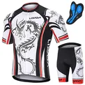 KKmoon Conjunto masculino de ciclismo de secagem rápida camiseta para bicicleta de estrada Shorts para bicicleta de corrida kit de roupas de equitação