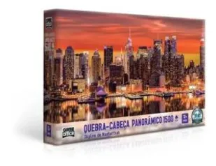 Quebra Cabeça 1500 Peças Skyline Manhatthan - Toyster | R$37