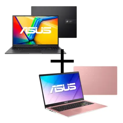 RTX 2050 | 2 notebooks por R$ 4049.10 [Asus i5 com RTX 2050 Notebook ASUS 16X K3605ZF-MB419  + Notebook ASUS  Go 15]