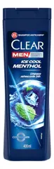 (Add 8un) Shampoo Anticaspa Men Ice Cool Menthol 400ml Clear