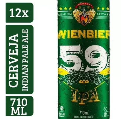 2 Kits Cerveja Wienbier 59 IPA 710ml (24 Unidades)