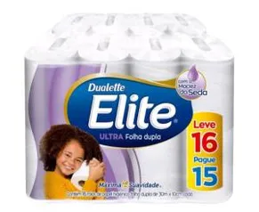 (Magalupay) Papel higiênico Elite - 16 rolos | R$ 11
