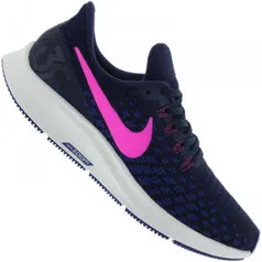 Tênis Nike Air Zoom Pegasus 35 (Preto/Branco ou Azul/Rosa) - Feminino - R$323