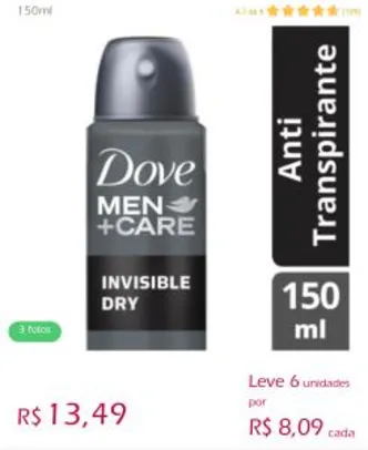 Desodorante Aerosol Dove Men+Care Invisible Dry - R$48