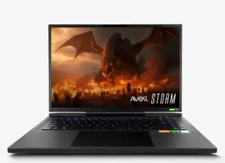 Notebook Gamer Profissional Avell Storm 490 BLACK - i9-14900Hx - RTX 4090 16GB - 64GB RAM - 1TB SSD - Tela 17 2k 240Hz