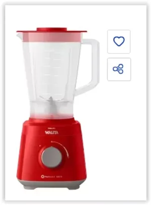 Liquidificador Philips Walita Daily RI2110 Vermelho 550W com 2 Velocidades  - 110V