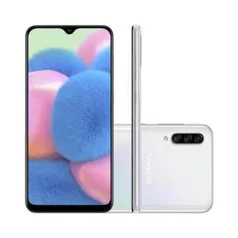 Smartphone Samsung Galaxy A30s 64GB Dual Chip Android 9.0 Tela 6.4” Octa-Core 4G Câmera Tripla 25MP + 5MP + 8MP - Branco