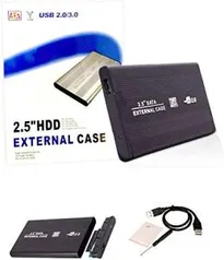 Case Hd Externo Notebook 2,5 Pol Usb 2.0 Sata + Capa