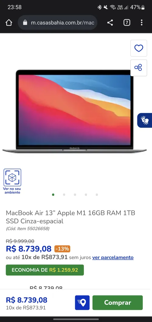 Imagem na descrição da promoção