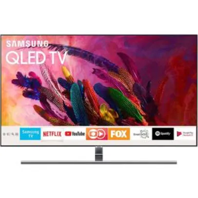 [AME]Smart TV QLED 55" Samsung 2018 QN55Q7FNAGXZD Ultra HD 4k Com Conversor Digital 4 HDMI 3 por R$ 4499