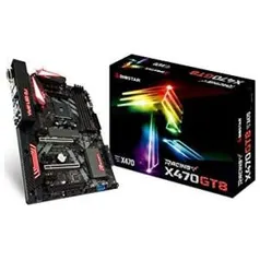 Placa Mãe Biostar Racing X470GT8, Chipset X470, AMD AM4, ATX, DDR4