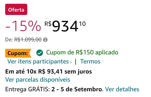 Imagem na descrição da promoção