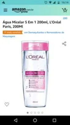 [Prime] Água Micelar 5 Em 1 200ml, L'Oréal Paris, 200Ml | R$20