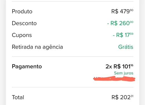 Imagem na descrição da promoção