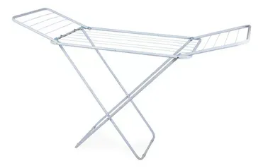 Varal Mor 6105 de chão cor branco de 144cm x 49cm x 89cm desdobrado