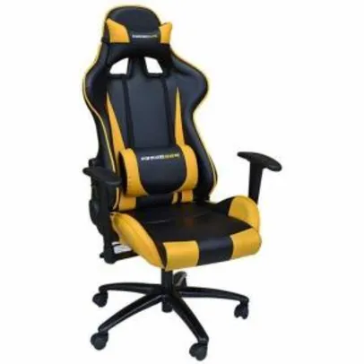 Cadeira para Escritório Pro Gamer Preto e Amarelo R$759