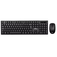 Combo Dr. Office, Mouse e Teclado, Sem Fio, Black, SDR-0303-B