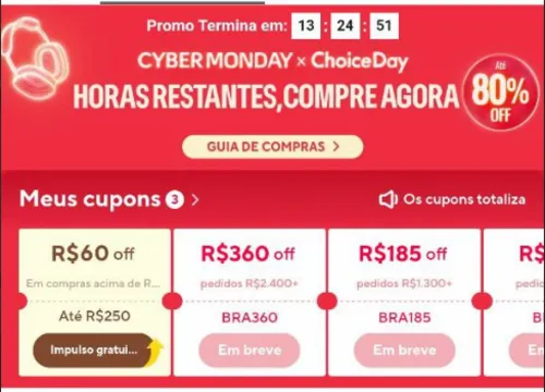 Imagem na descrição da promoção