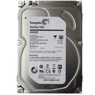 [MegaMamute] HD 4TB SATA III 64MB ST4000DM000 Seagate R$806