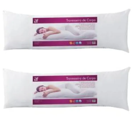 [AME R$61] Kit 2 Travesseiro De Corpo Com Fronha Antialérgico
