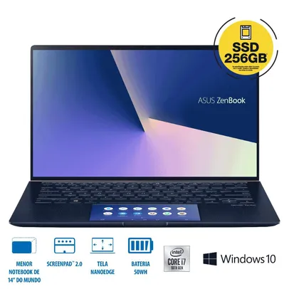 Asus Zenbook UX434FAC-A6340T Intel Core i7 10th 8GB 256GB SSD W10 Azul